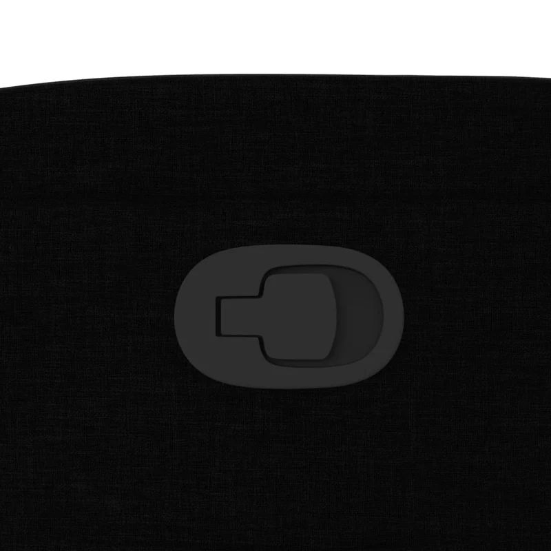 Fauteuil relax TV rembourrage confortable fonction d'inclinaison manuelle en tissu noir DEC028092