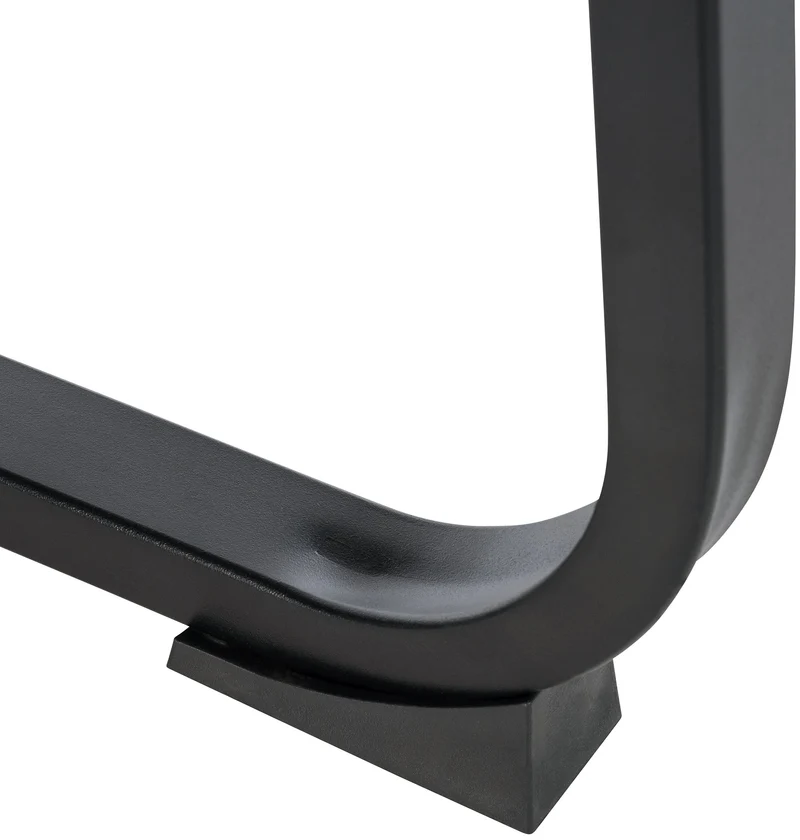 Chaise de visiteur XXL sans roulettes confortable et design en tissu noir BUR10699