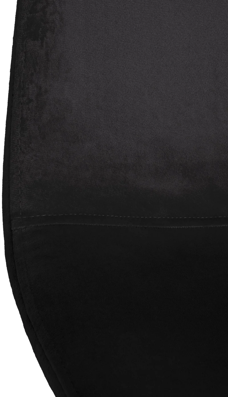 Lot de 4 chaises de salle à manger design moderne assise en tissu noir pieds en métal métal noir 10_0001827