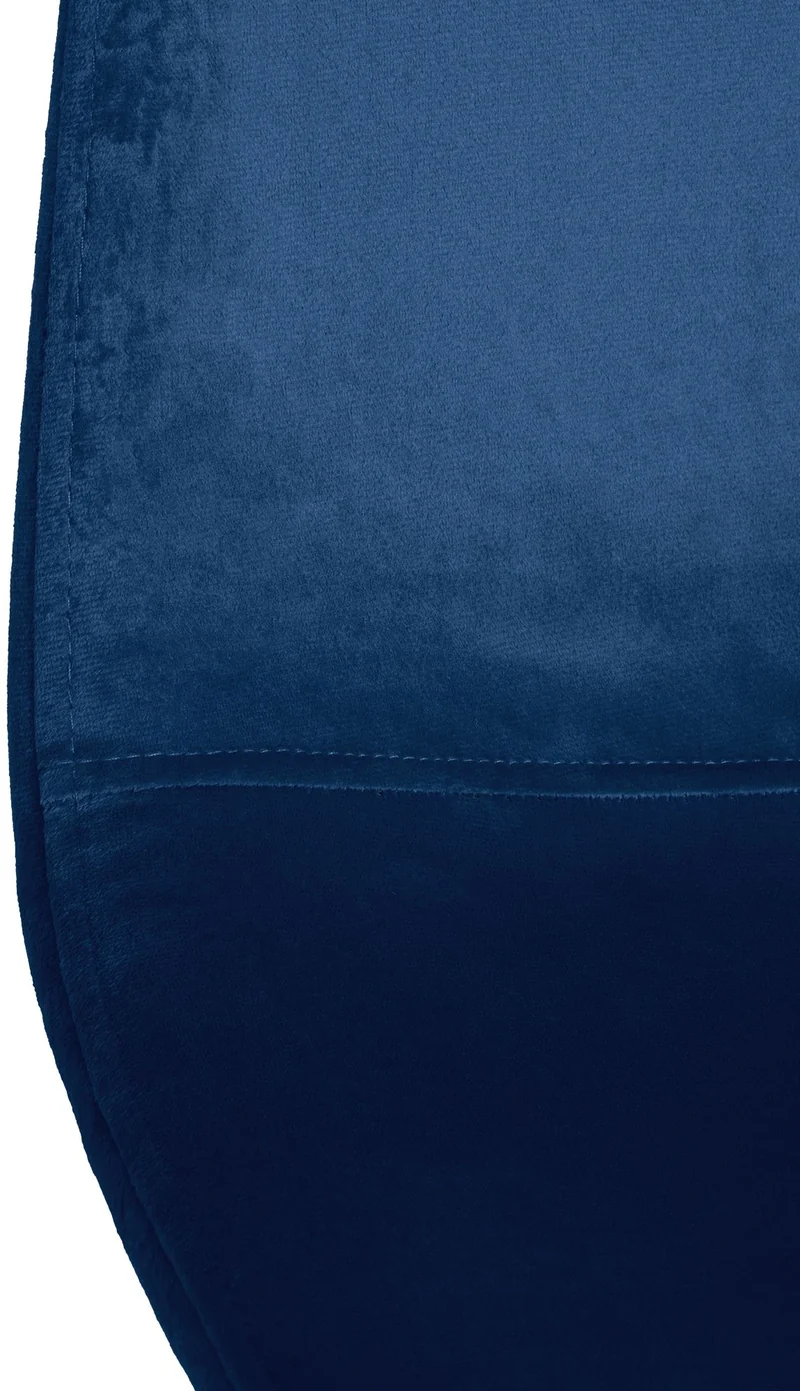 Lot de 4 chaises de salle à manger design moderne en tissu velours bleu pieds en métal noir 10_0001825