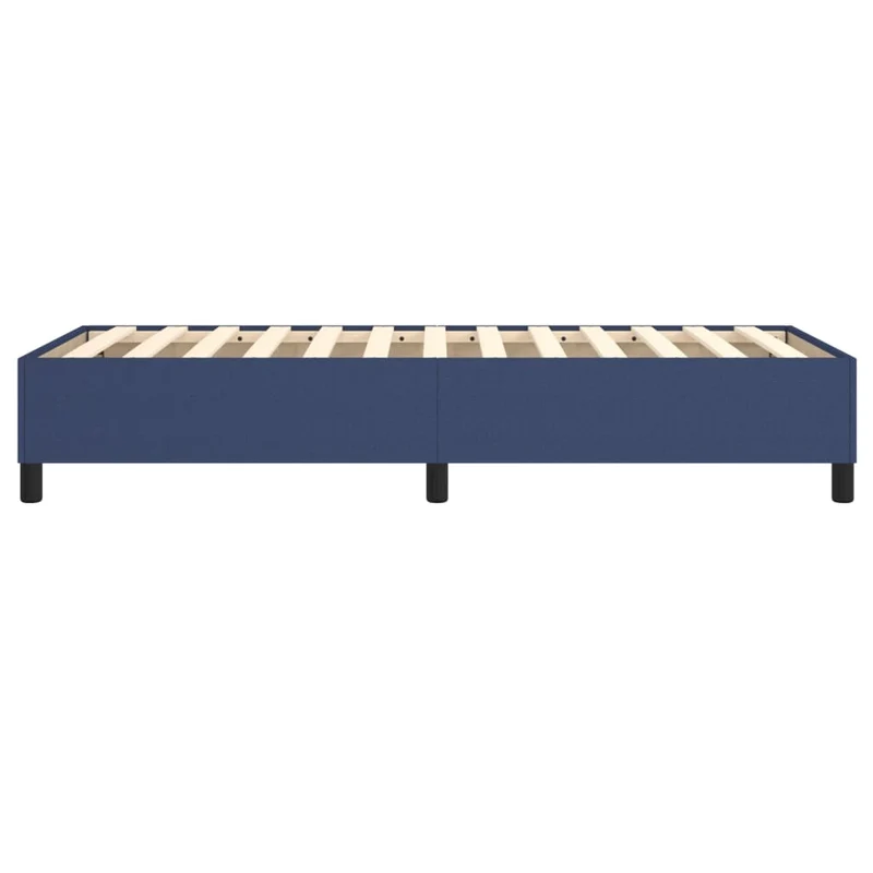 Sommier à lattes sur pieds cadre de lit 80x200 cm tissu bleu TDL0207326