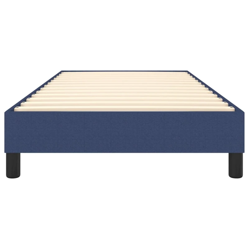 Sommier à lattes sur pieds cadre de lit 80x200 cm tissu bleu TDL0207327