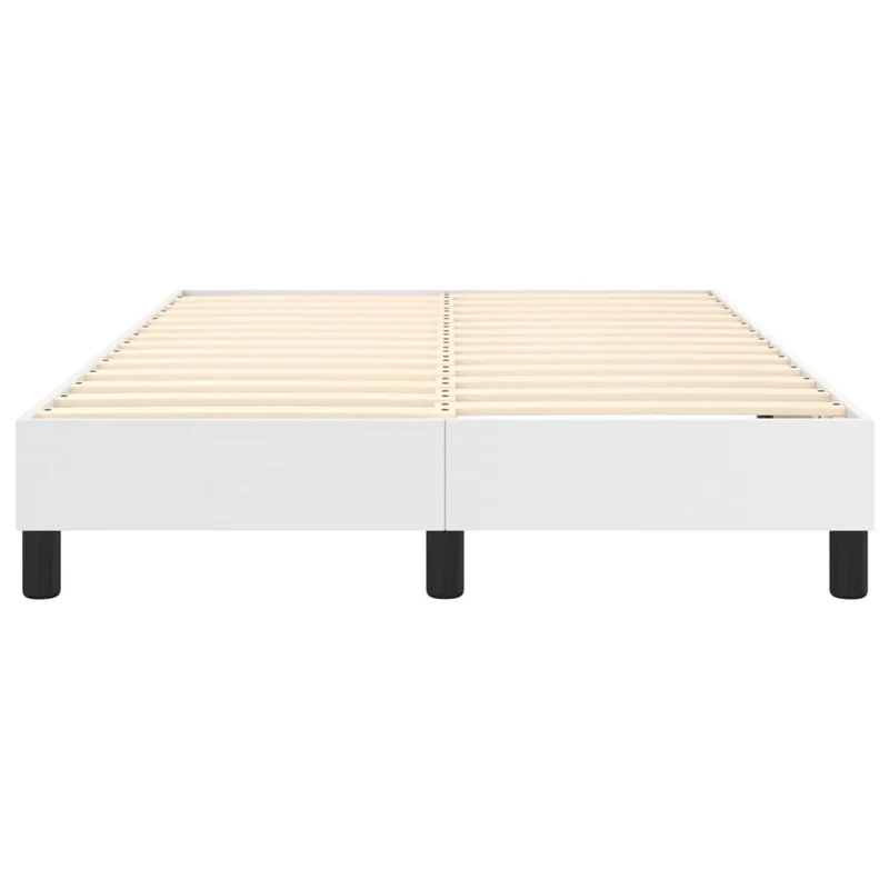 Sommier à lattes sur pieds cadre de lit 120x200 cm synthétique blanc TDL0207368