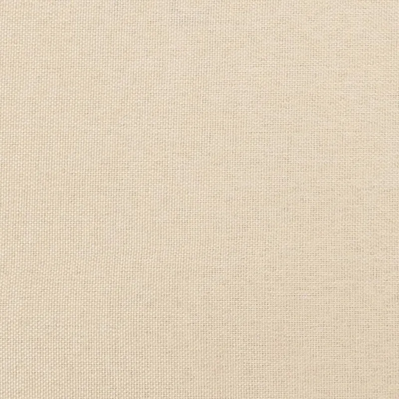 Sommier à lattes sur pieds cadre de lit 90x190 cm tissu crème TDL0207239
