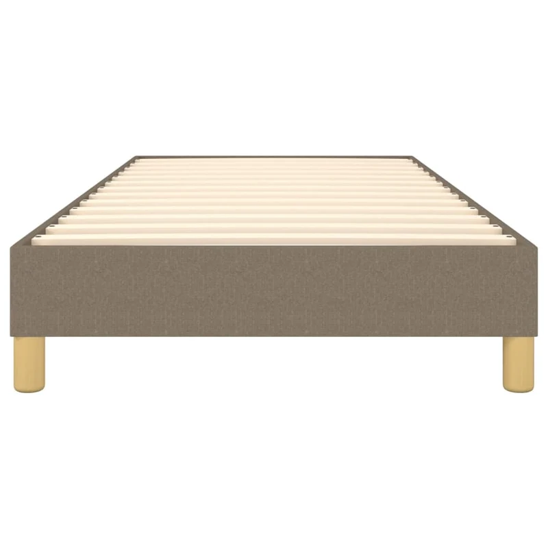 Sommier à lattes sur pieds cadre de lit 100x200 cm tissu taupe TDL0206942