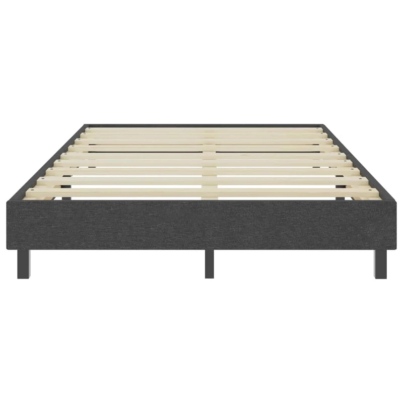 Sommier à lattes sur pieds cadre de lit 120 x 200 cm tissu gris TDL0208035