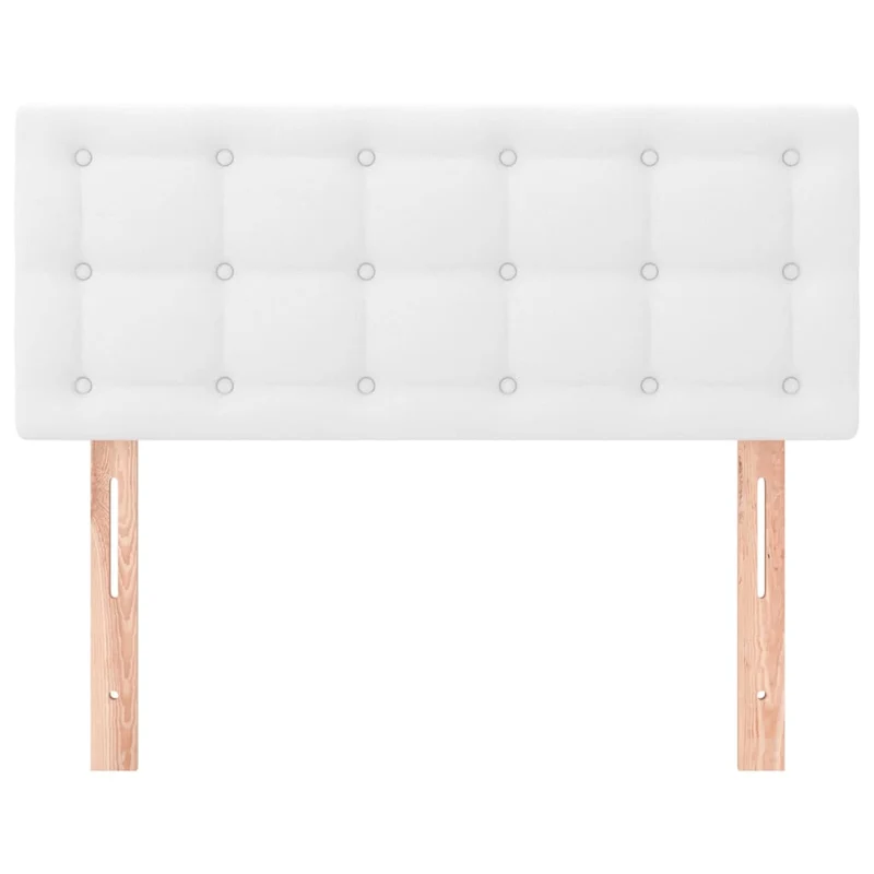 Tête de lit accessoire couchage chambre à coucher meuble 80 x 5 x 78/88 cm synthétique blanc TDL0203694