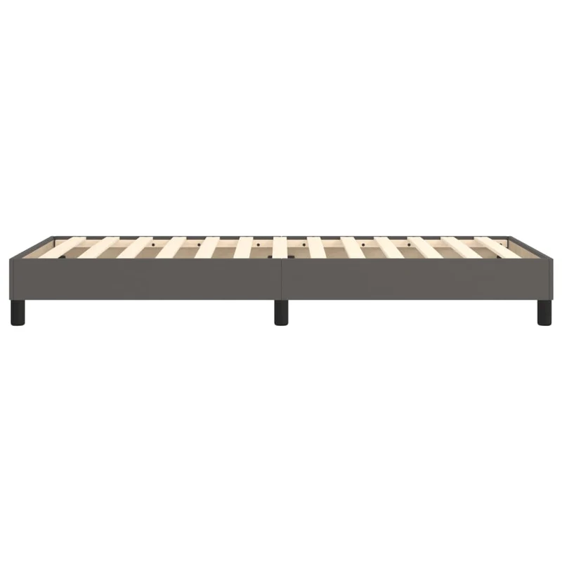 Sommier à lattes sur pieds cadre de lit 80x200 cm synthétique gris TDL0207218