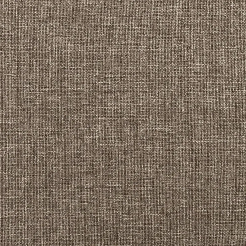 Sommier à lattes sur pieds cadre de lit 140x200 cm tissu taupe TDL0206933