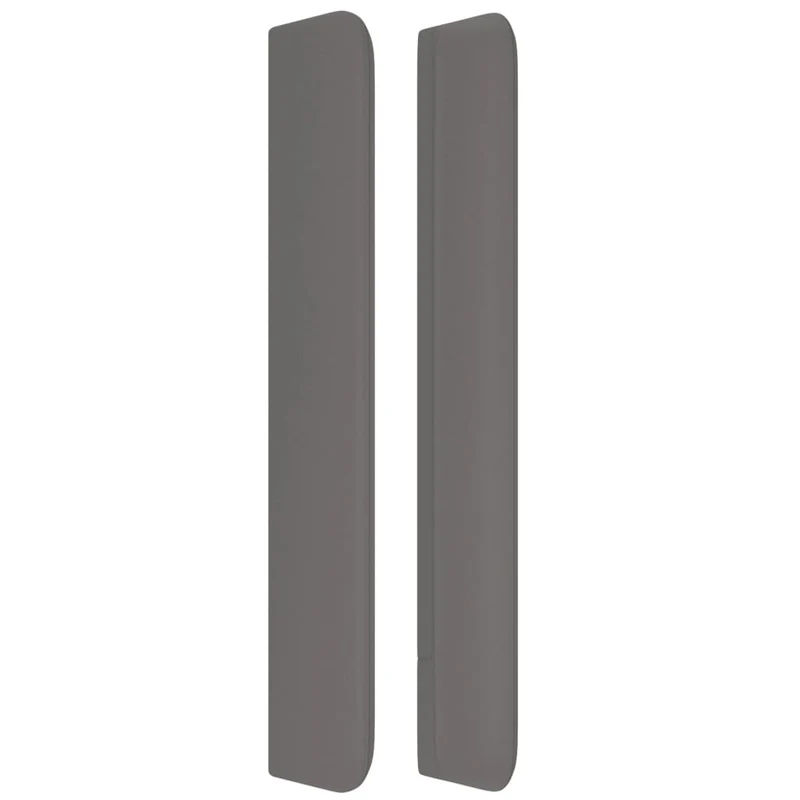 Tête de lit accessoire couchage chambre à coucher meuble avec rebord latéral 93 x 16 x 118/128 cm synthétique gris TDL0205335
