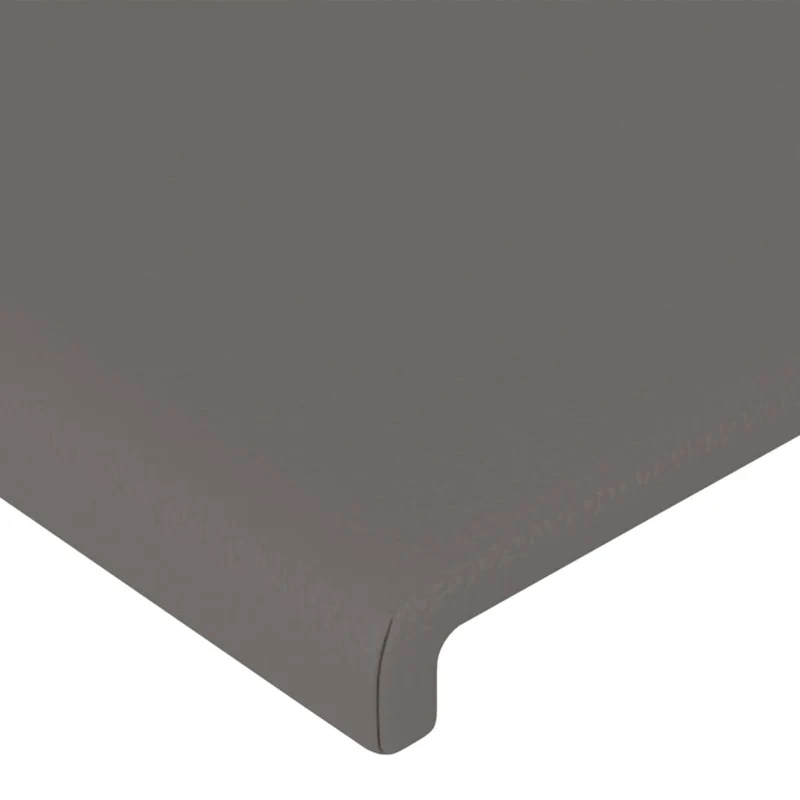 Tête de lit accessoire couchage chambre à coucher meuble à LED 93 x 16 x 118/128 cm synthétique gris TDL0201468