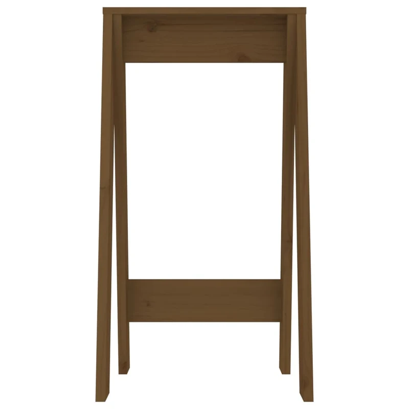 Lot de 2 tabourets de bar assise de comptoir 40 x 40 x 75 cm en bois massif de pin brun DEC026410