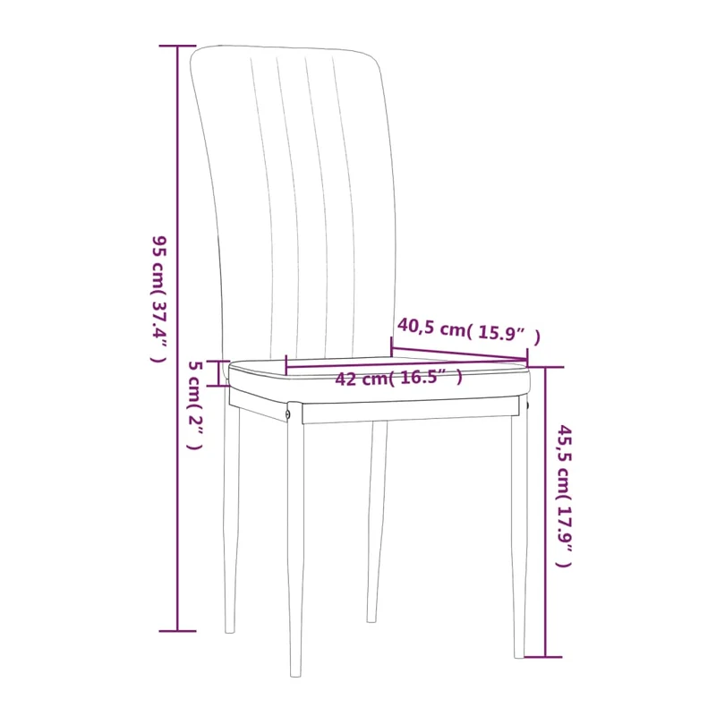 Set de 4 chaises de salle à manger cuisine en tissu velours vert foncé cadre en fer DEC025659