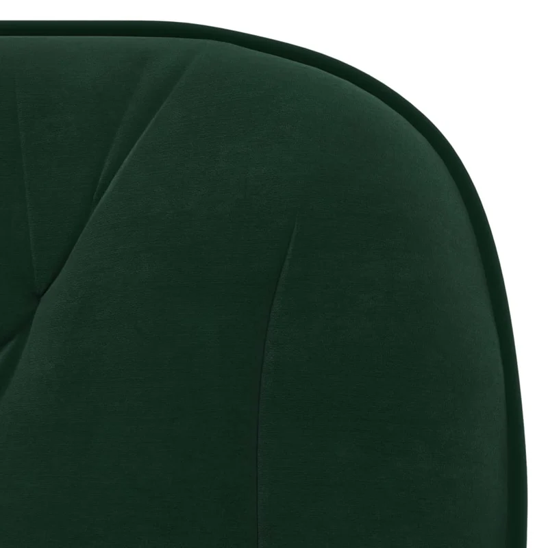 Lot de 2 chaises de salle à manger siège pivotant hauteur réglable en velours vert foncé DEC025317