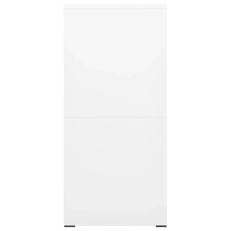 Caissons à tiroirs meuble de bureau avec 4 tiroirs et 1 serrure 46 x 62 x 133 cm en acier blanc DEC024521