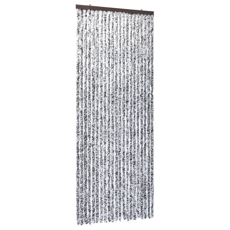 Rideau contre insectes moustiquaire Marron et beige 90 x 220 cm Chenille DEC022179