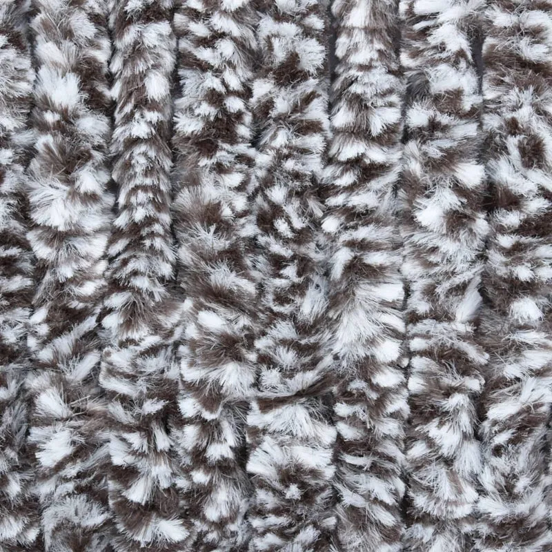 Rideau contre insectes moustiquaire Marron et beige 90 x 220 cm Chenille DEC022179