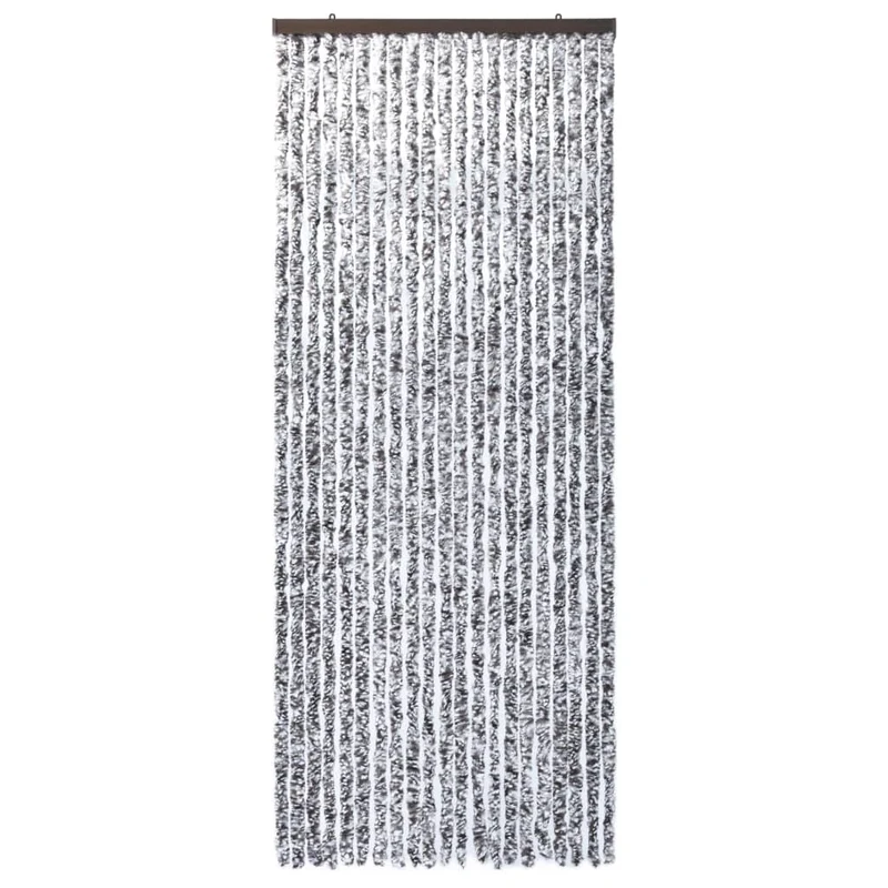 Rideau contre insectes moustiquaire Marron et beige 90 x 220 cm Chenille DEC022179
