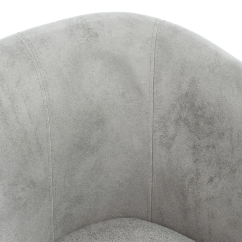Fauteuil lounge fauteuil de chambre assise confortable design moderne en velours gris clair DEC026445