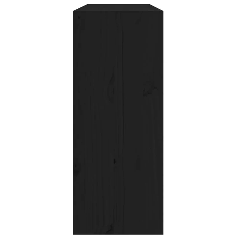 Armoire à vin avec 4 espaces de rangement bouteilles 62 x 25 x 62 cm bois de pin noir DEC024438