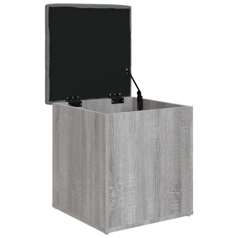 Banc banquette de rangement couleur sonoma gris 42 x 42 x 45 cm bois d'ingénierie DEC024799