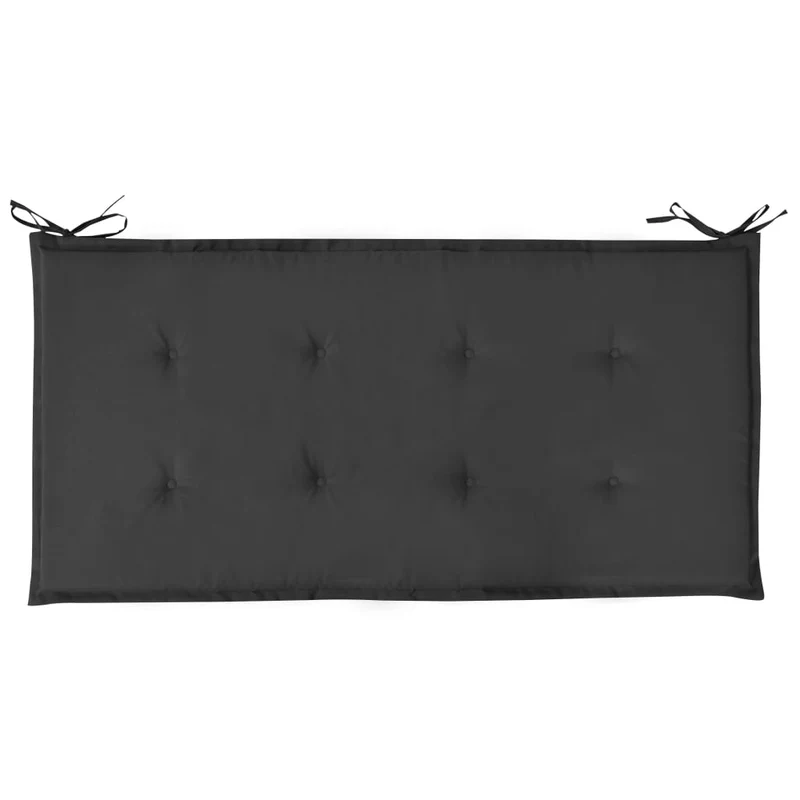 Coussin de banc de jardin Noir 120 x 50 x 3 cm DEC021746