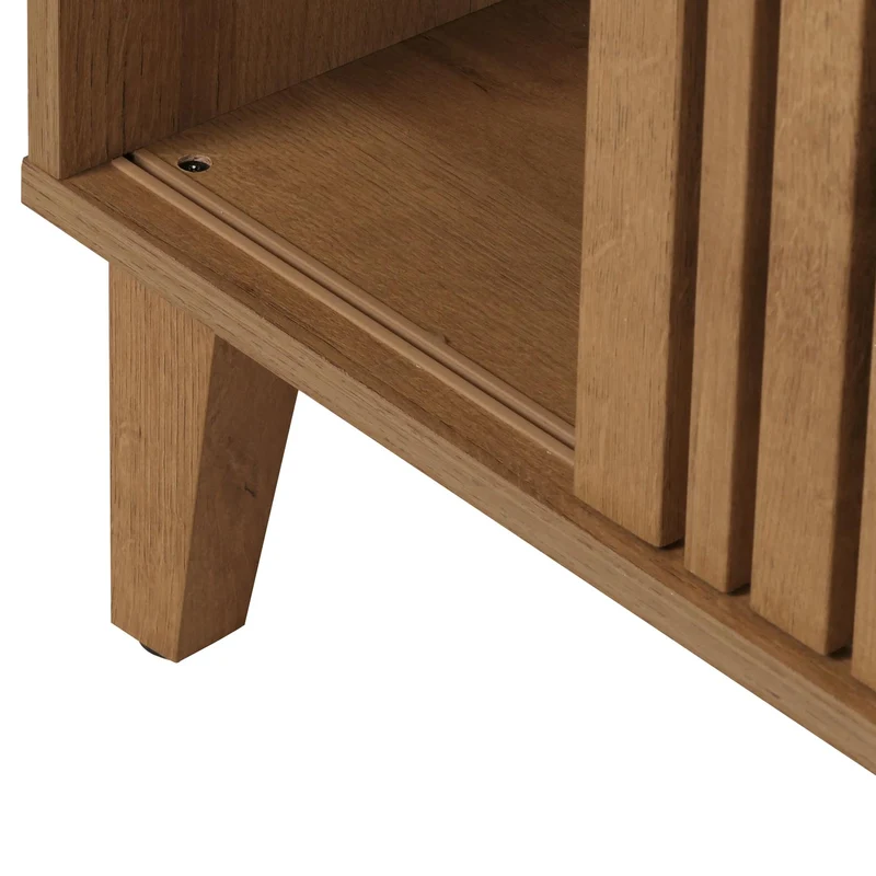 Table basse 2 compartiments de rangement et 1 tiroir en bois de manguier 52x114x59 cm tiroir blanc 04_0008454