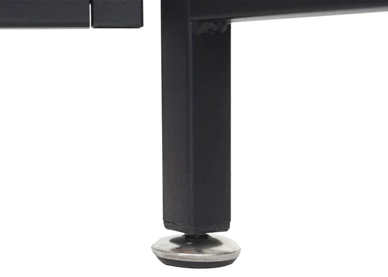 Séparateur de pièce avec bac à plantes fleurs en bois-acier 116x118 cm cadre noir 04_0008416