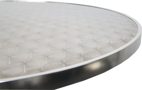 Table de bar en aluminium table de bistro sur pied en aluminium réglable en hauteur 70/110 cm diamètre 60 cm 04_0008508