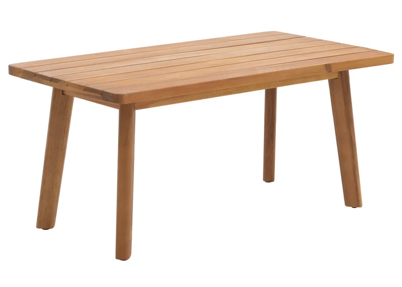 Salon de jardin avec table banc et 2 chaises bois et polyrotin coussins gris 04_0008325