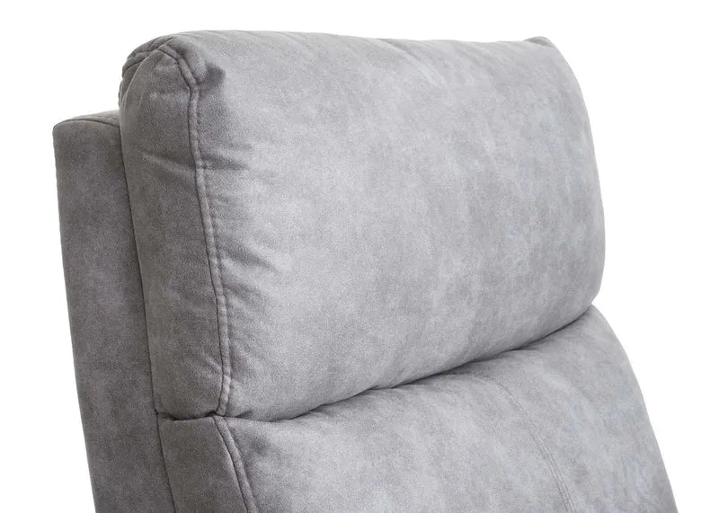 Fauteuil TV de relaxation fonction inclinable réglable en tissu vintage gris clair 04_0006879