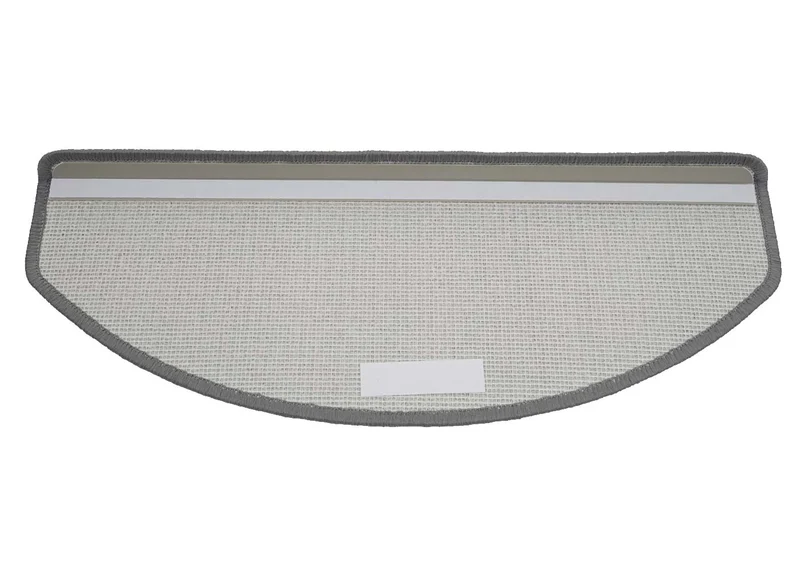 Lot de 15 tapis d'escalier protection d'escalier antidérapant 65x25cm semi-circulaire gris 04_0000018