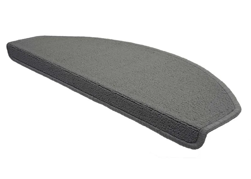 Lot de 15 tapis d'escalier protection d'escalier antidérapant 65x25cm semi-circulaire gris 04_0000018