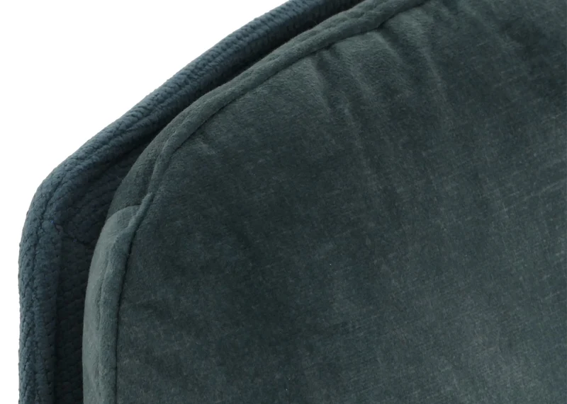 Lot de 2 chaises de salle à manger pivote à 180° cadre trépied en métal assise en tissu bleu 04_0007398