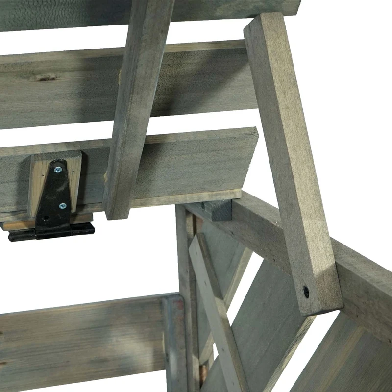 Abris poubelles pour poubelles d'une capacité de 60 à 240 litres 121 x 133 x 98 cm bois de sapin gris 04_0007008