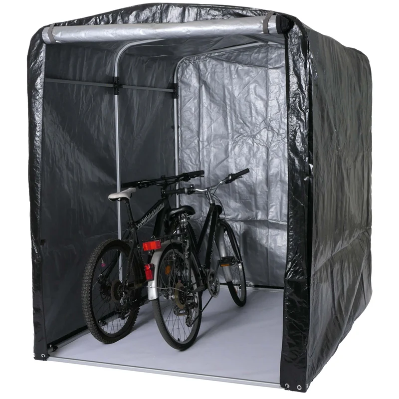 Garage à vélos en aluminium protection uv étanche 201 x 157 x 201 cm anthracite 04_0006953