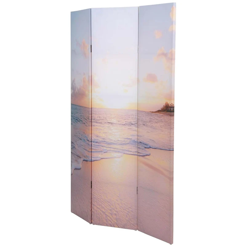 Paravent séparateur de pièce 3 panneaux 180 x 121 cm océan 04_0008063
