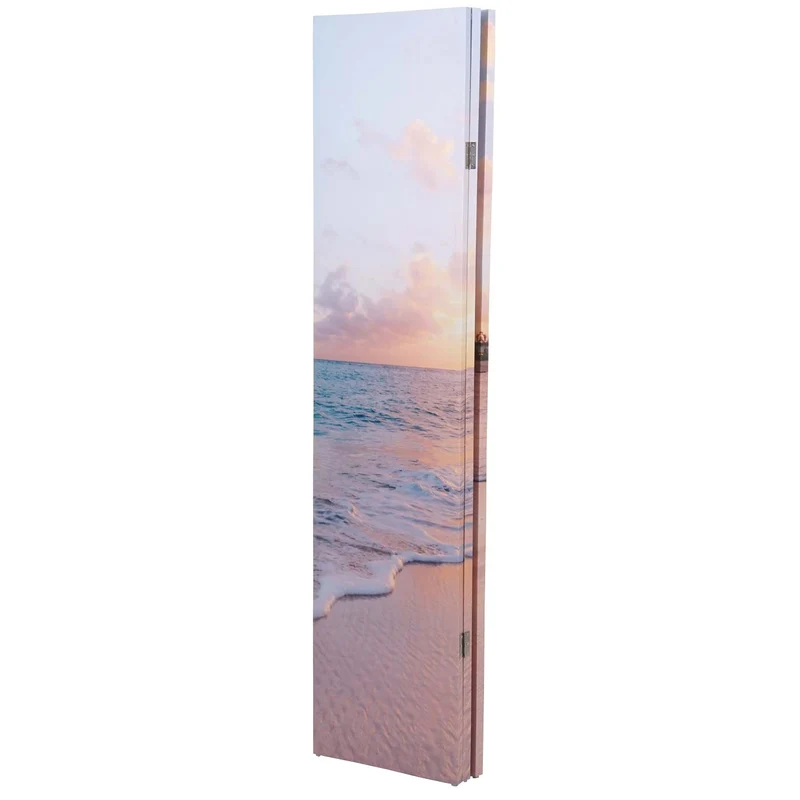 Paravent séparateur de pièce 3 panneaux 180 x 121 cm océan 04_0008063