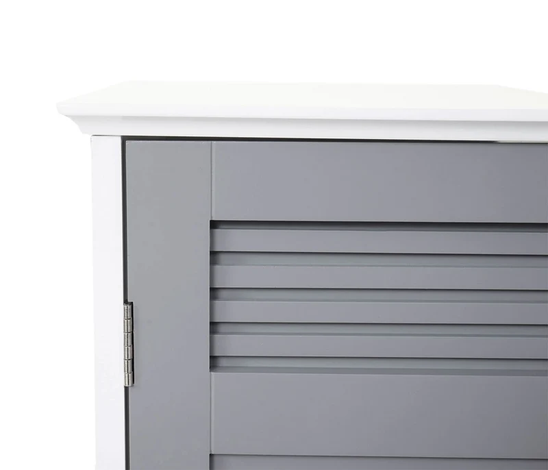 Meuble sous lavabo meuble de salle de bain sous évier 60 x 60 x 30 cm MDF gris 04_0007842