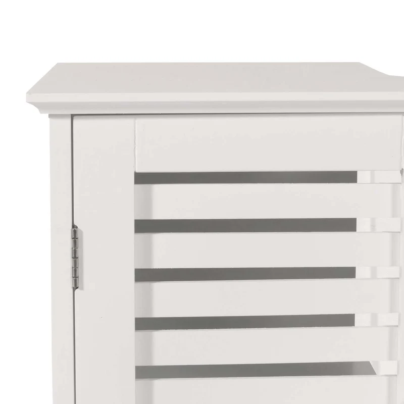 Meuble sous lavabo meuble de salle de bain sous évier avec rangement 60 x 60 x 30 cm MDF blanc 04_0007843