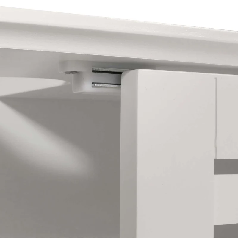 Meuble sous lavabo meuble de salle de bain sous évier avec rangement 60 x 60 x 30 cm MDF blanc 04_0007843