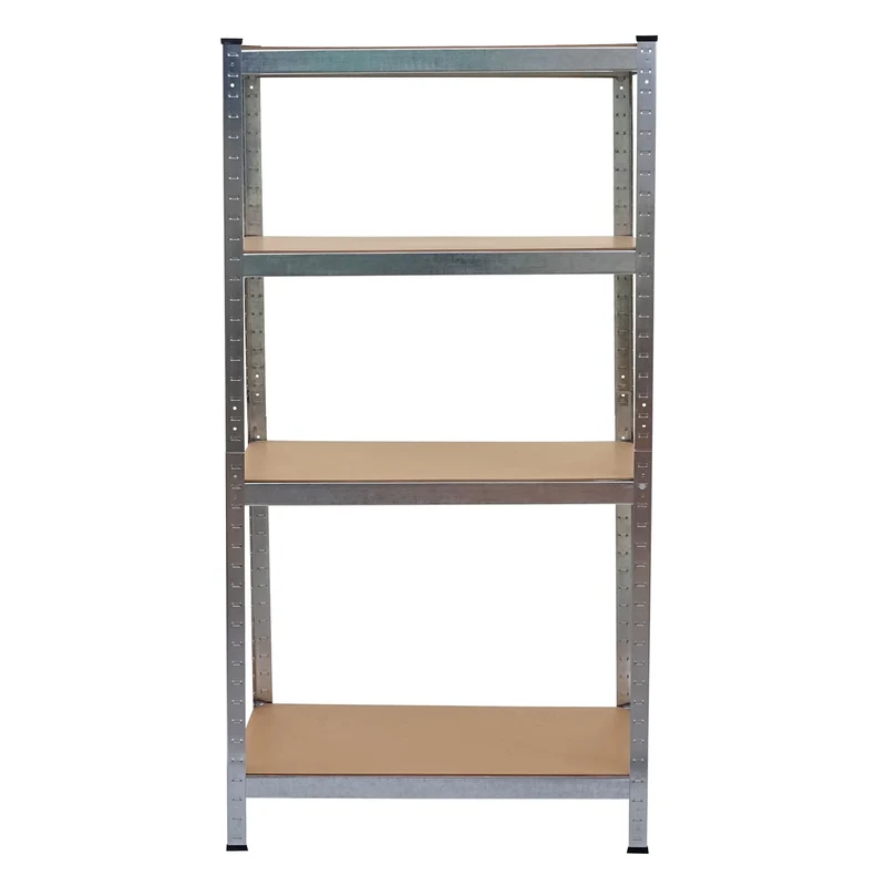 2x étagères pour charges lourdes 160 x 80 x 40 cm capacité de charge 320kg chacune en métal gris et MDF 04_0007484
