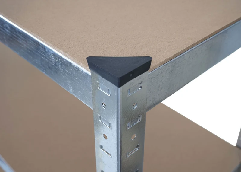 2x étagères pour charges lourdes 160 x 80 x 40 cm capacité de charge 320kg chacune en métal gris et MDF 04_0007484