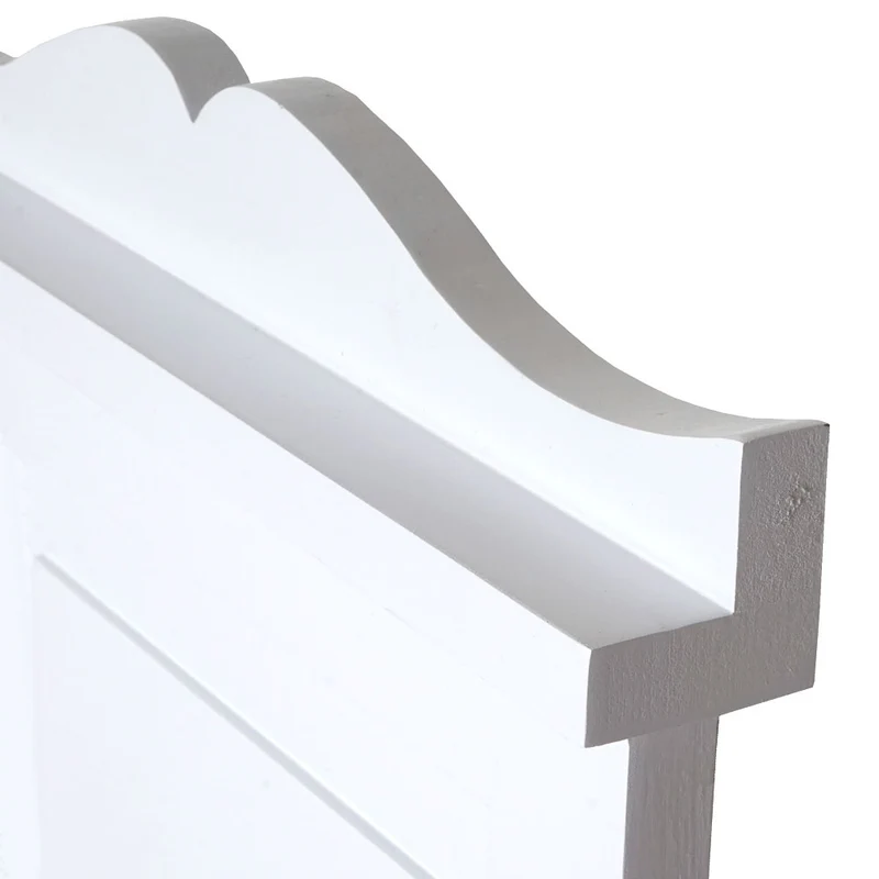 2x porte-manteaux mural avec 3 crochets en bois blanc 109 x 28 x 4 cm 04_0007421