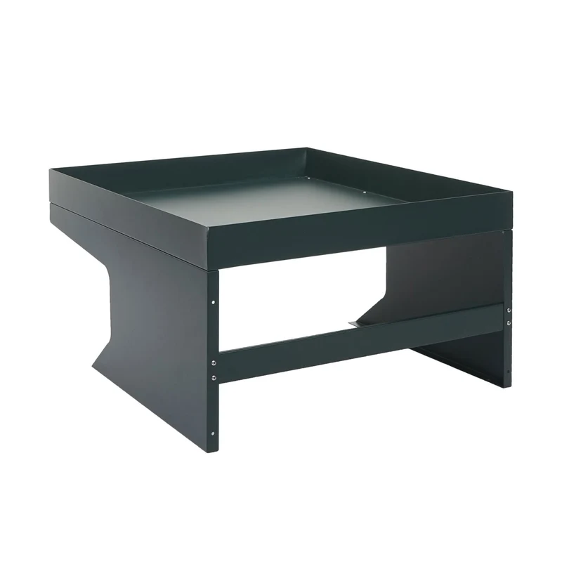 Abri pour robot tondeuse avec bac à plantes 37 x 60 x 70 cm en métal vert 04_0006937