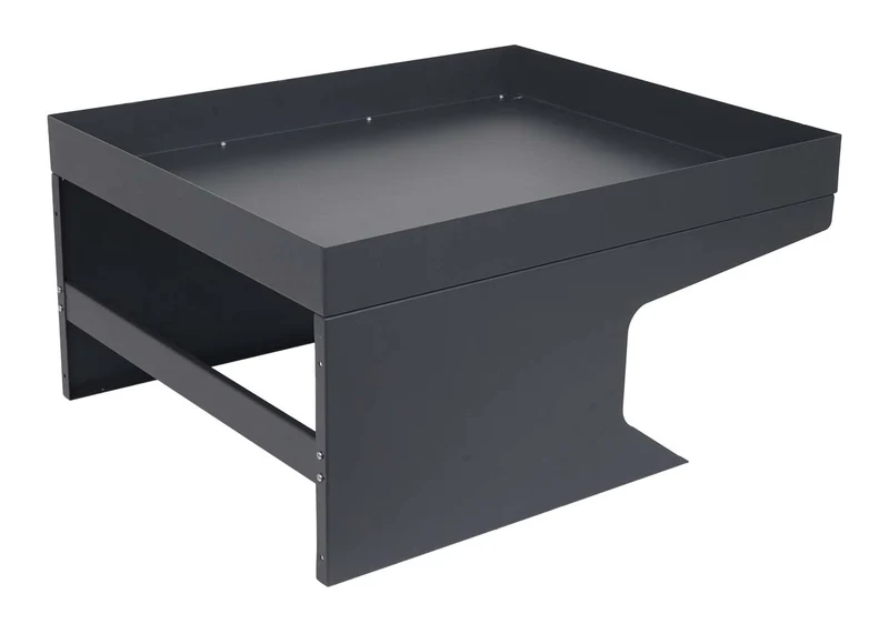 Abri pour robot tondeuse avec bac à plantes 37 x 60 x 70 cm en métal anthracite 04_0006935