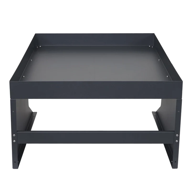 Abri pour robot tondeuse avec bac à plantes 37 x 60 x 70 cm en métal anthracite 04_0006935