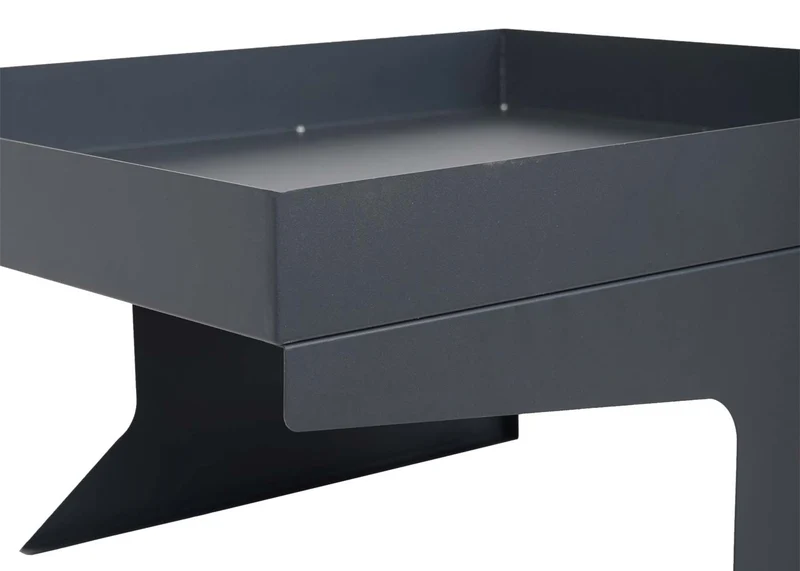 Abri pour robot tondeuse avec bac à plantes 37 x 60 x 70 cm en métal anthracite 04_0006935