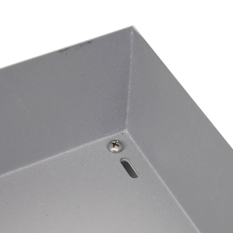 Abri pour robot tondeuse avec bac à plantes 37 x 60 x 70 cm en métal gris 04_0006939