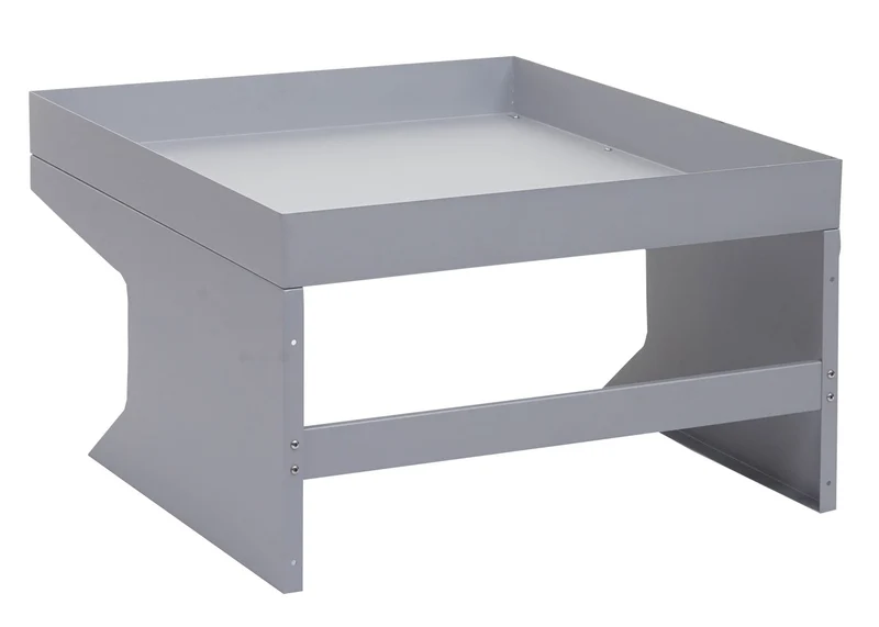 Abri pour robot tondeuse avec bac à plantes 37 x 60 x 70 cm en métal gris 04_0006939